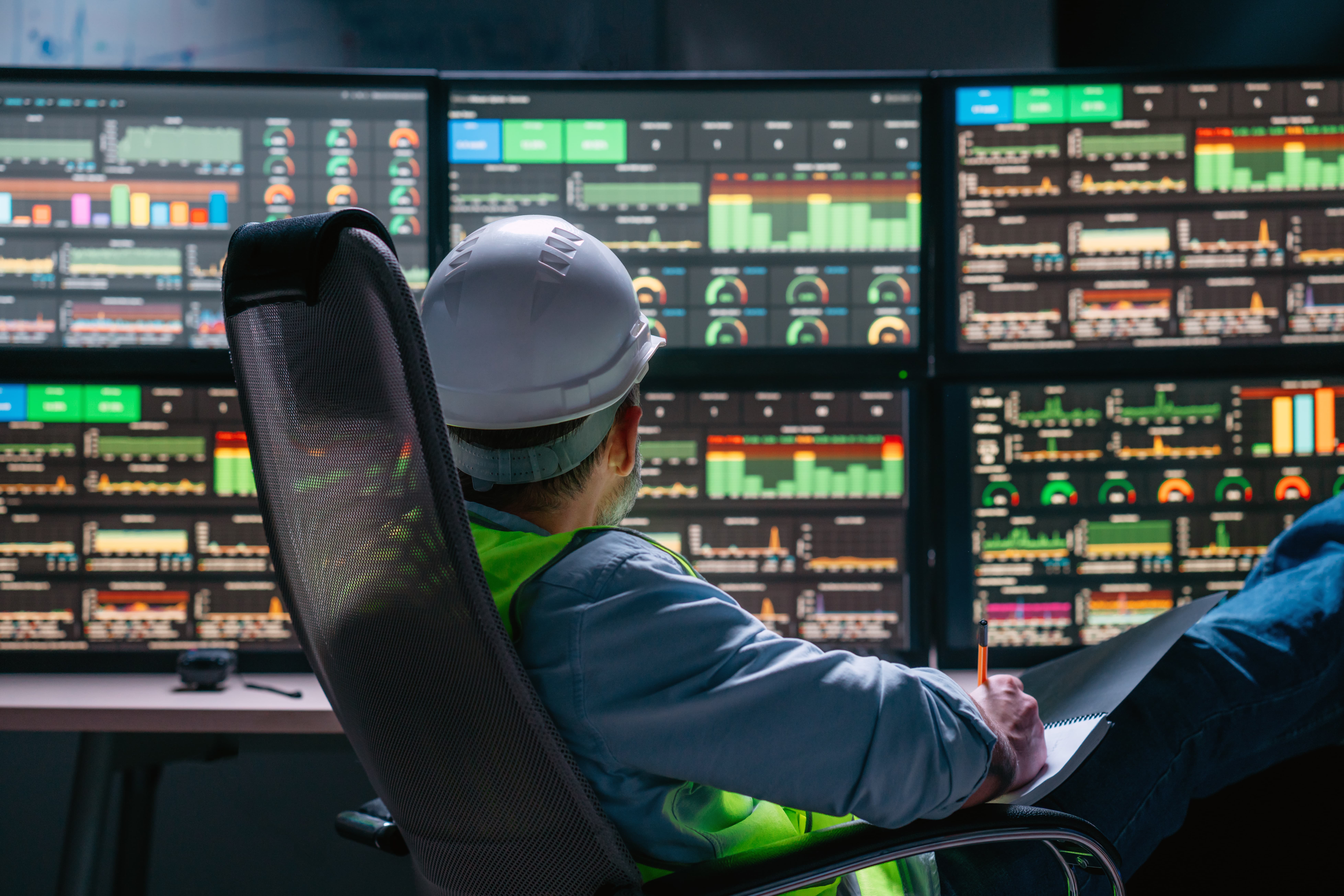 SCADA terminal used for industrial automation monitoring